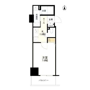 イーストヴィラ梅田の間取り図