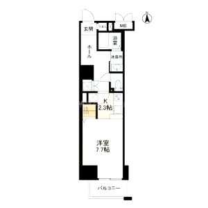 イーストヴィラ梅田の間取り図
