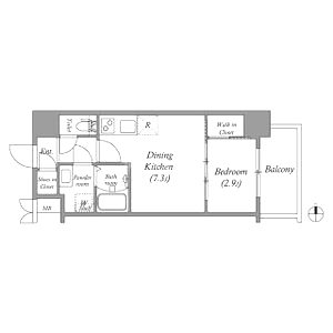 アドバンス江坂東デパールの間取り図