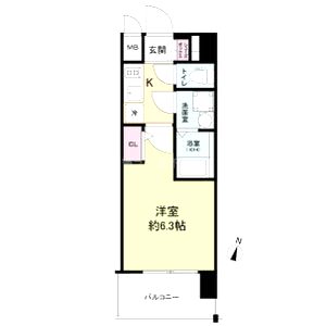 エスリードレジデンス大阪福島シティウエストの間取り図