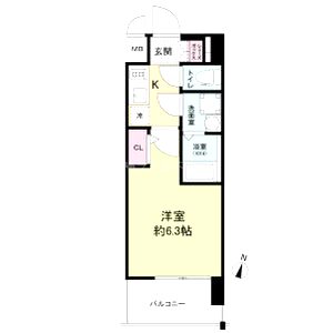 エスリードレジデンス大阪福島シティウエストの間取り図