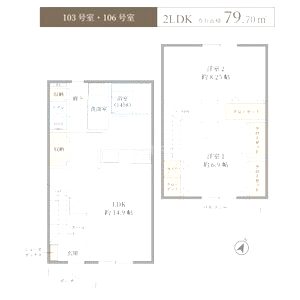 サンコート原町の間取り図