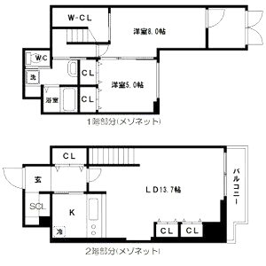 Y’s大手通の間取り図