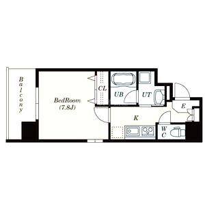 サムティ上町台龍造寺の間取り図