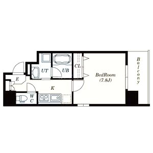 サムティ上町台龍造寺の間取り図