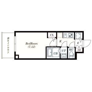 S-RESIDENCE天満Gracisの間取り図