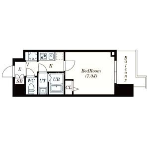S-RESIDENCE天満Gracisの間取り図