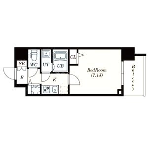 S-RESIDENCE天満Gracisの間取り図