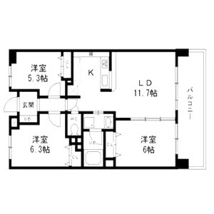 KDX宝塚レジデンスの間取り図