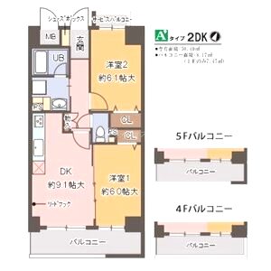 カルムレトリア西梅田の間取り図