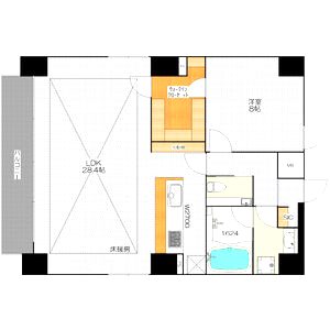 BRAVE北新町の間取り図