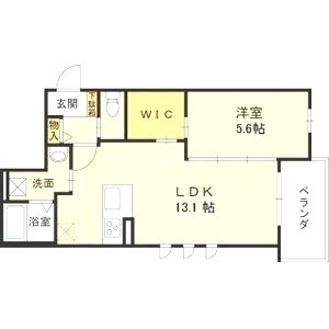 コンフォート白鳩西宮北口の間取り図