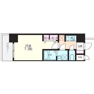 S-RESIDENCE三国WESTの間取り図