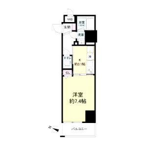 アプリーレ三宮イーストの間取り図