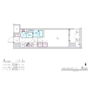 コンフォリア・リヴ新大阪Qの間取り図