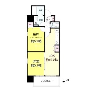 パークフラッツ尼崎の間取り図