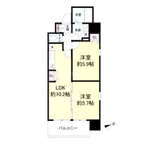 パークフラッツ尼崎の間取り図