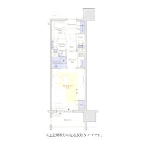 パークアクシス心斎橋の間取り図