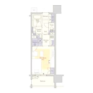 パークアクシス心斎橋の間取り図
