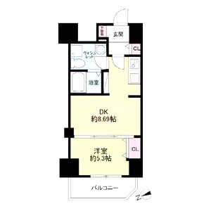 セレニテ新大阪弐番館の間取り図