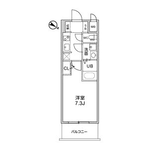LaDouceur西天満の間取り図