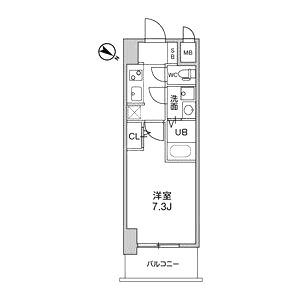 LaDouceur西天満の間取り図