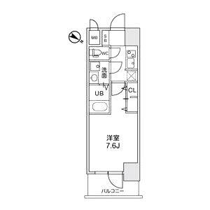 LaDouceur西天満の間取り図