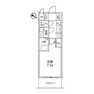 LaDouceur西天満の間取り図