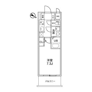 LaDouceur西天満の間取り図