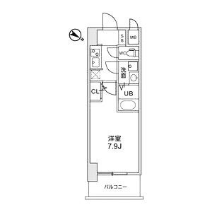 LaDouceur西天満の間取り図