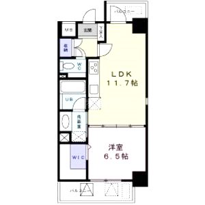 レジデンス西梅田の間取り図