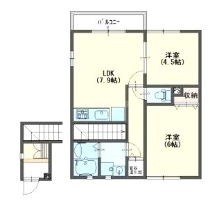 カーサフェリーチェ Cの間取り図
