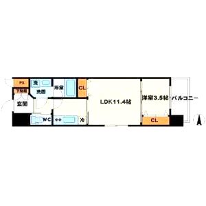 フレンシアノイエ江坂(旧:アンフィニXIII江坂リュクス)の間取り図