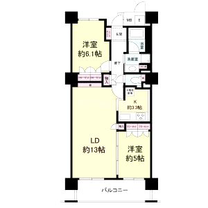 エル・セレーノ上本町レジデンスの間取り図