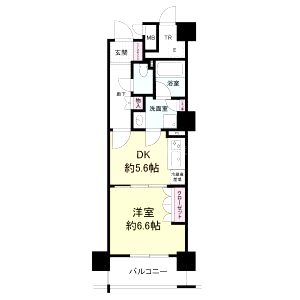 エル・セレーノ上本町レジデンスの間取り図