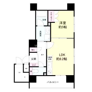 エル・セレーノ上本町レジデンスの間取り図