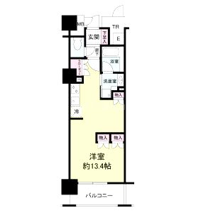 エル・セレーノ上本町レジデンスの間取り図