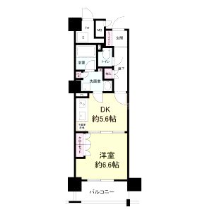 エル・セレーノ上本町レジデンスの間取り図
