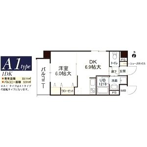 新大阪南グランドマンションの間取り図