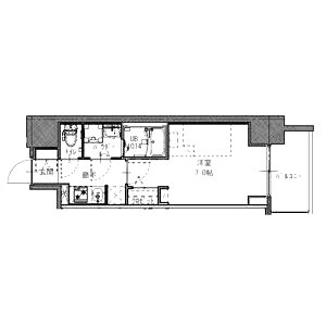 S-RESIDENCE堺筋本町Deuxの間取り図