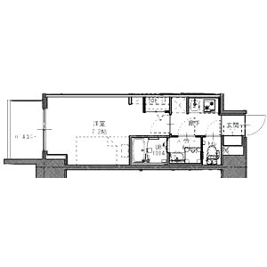 S-RESIDENCE堺筋本町Deuxの間取り図