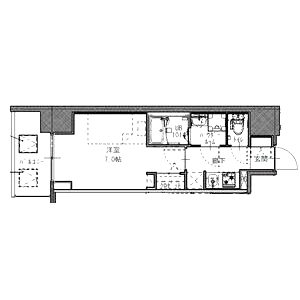 S-RESIDENCE堺筋本町Deuxの間取り図