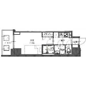 S-RESIDENCE堺筋本町Deuxの間取り図