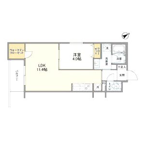 ウェルスクエア帝塚山の間取り図