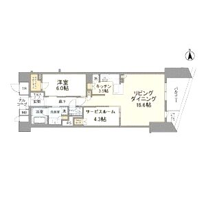 ブランズ京都河原町通の間取り図