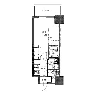 S-RESIDENCE福島玉川Unoの間取り図