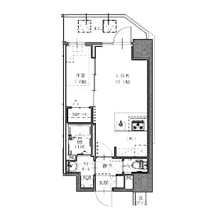 S-RESIDENCE福島玉川Unoの間取り図