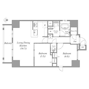 プレサンス心斎橋レヨンの間取り図