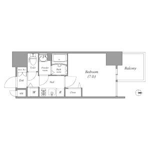 プレサンス心斎橋レヨンの間取り図
