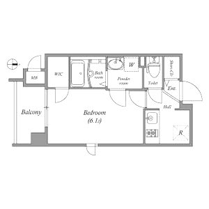 プレサンス心斎橋レヨンの間取り図